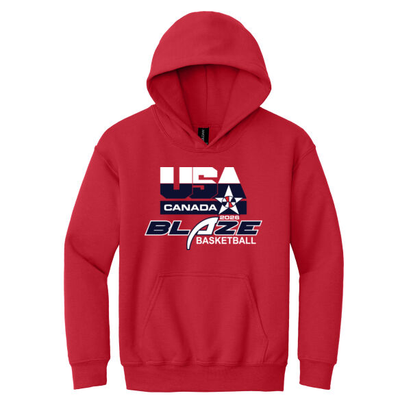 Blaze Basketball-Canada Youth Heavy Blend Hooded Sweatshirt Thumbnail