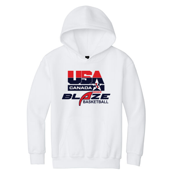 Blaze Basketball-Canada Youth Heavy Blend Hooded Sweatshirt Thumbnail