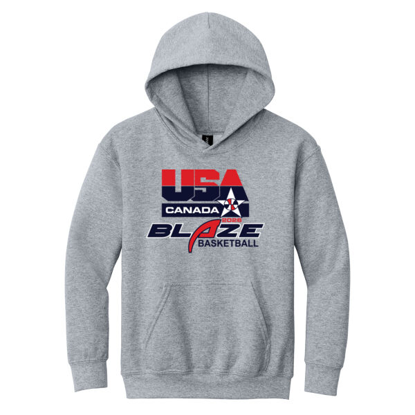 Blaze Basketball-Canada Youth Heavy Blend Hooded Sweatshirt Thumbnail