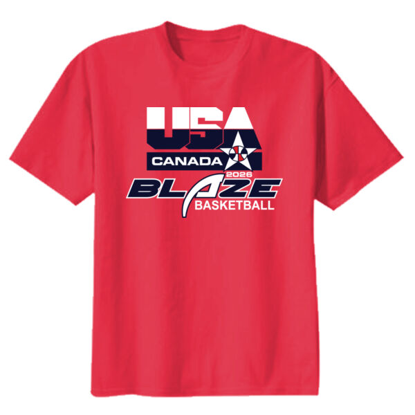 Blaze Basketball-Canada Youth Heavy Cotton 100% Cotton T Shirt Thumbnail