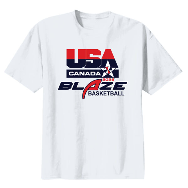 Blaze Basketball-Canada Youth Heavy Cotton 100% Cotton T Shirt Thumbnail