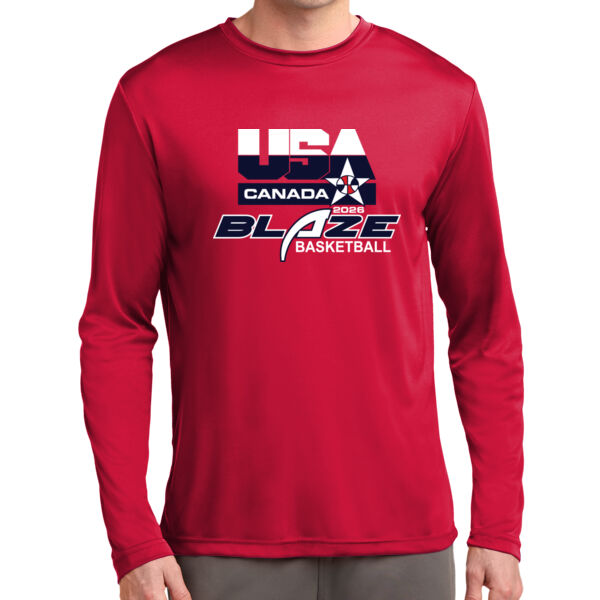 Blaze Basketball-Canada Long Sleeve PosiCharge Competitor Tee Thumbnail