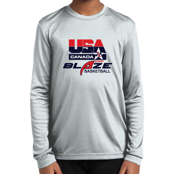 Blaze Basketball-Canada Youth Long Sleeve PosiCharge Competitor Tee Thumbnail